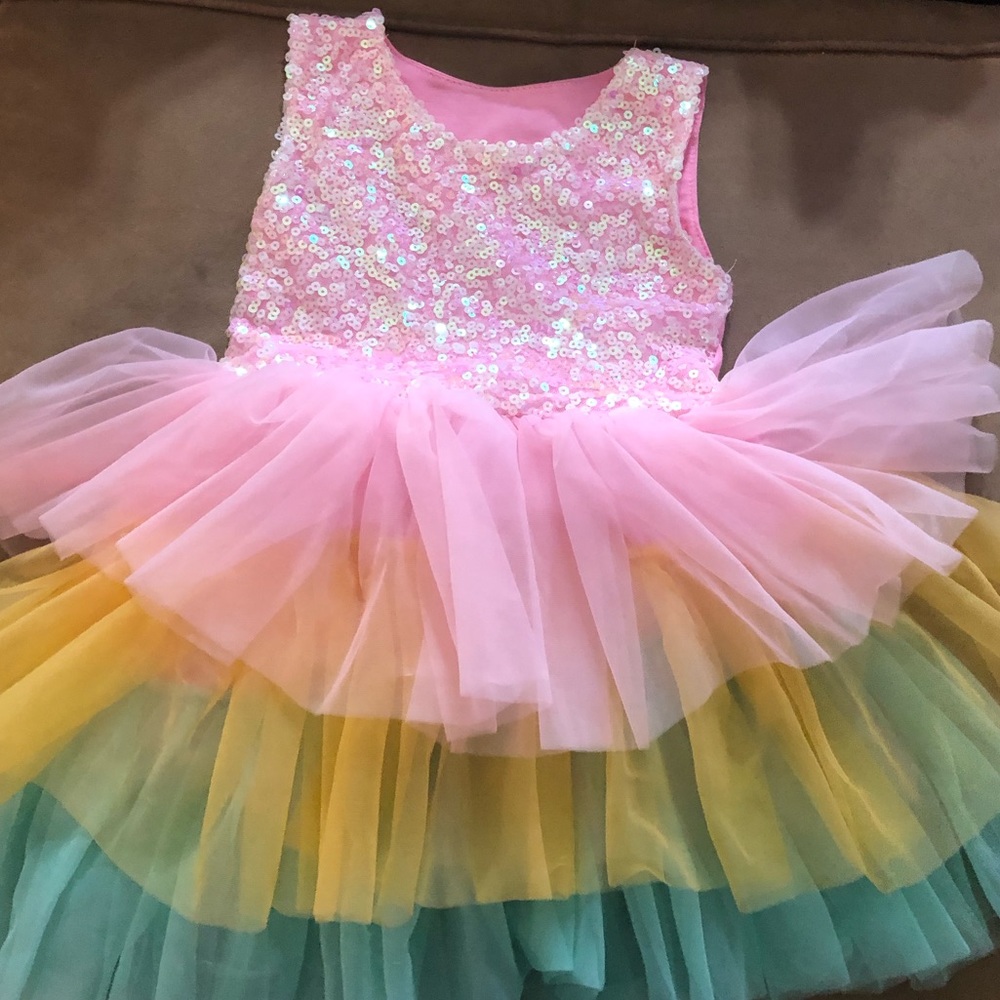 Sparkly Sequins sleeveless dress 3T